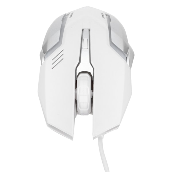 Kablet mus USB-port Gaming Office Business Lysende optisk datatilbehør Hvit