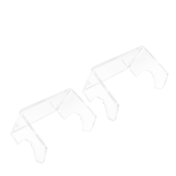 2 stk. lange skateboards opbevaringsstativ Longboard vægmonteret holder til soveværelse stue Transparent