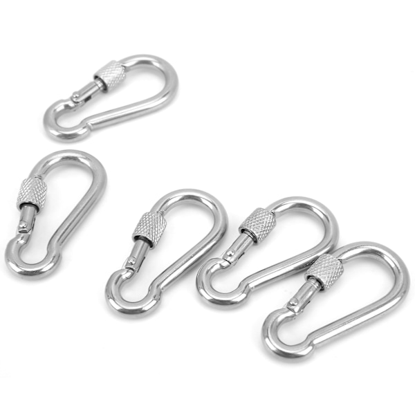 50 MM karbinhake Båtar Heavy Duty Rostfritt Stål Clips Fjäder Snap Krokar Spännen