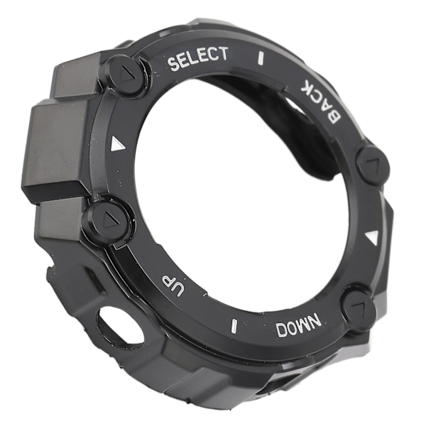 Plastskyddsfodral för Amazfit TRex Watch Edge Bumper Protective Shell Ram (svart skal vitt ord)