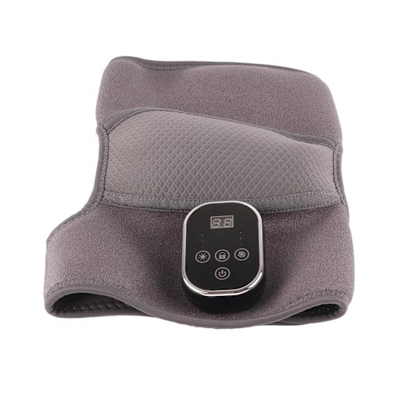 Uppvärmda knäskydd 3 nivåer Temp Vibration Uppladdningsbar trötthetsavlastning Knä massageapparat för axelarmbåge Grå