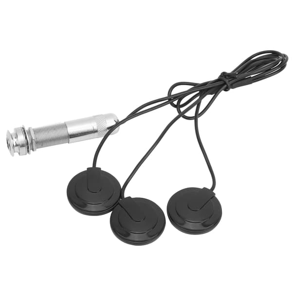 Gitarr Piezo Pickup End Button Transducer for akustisk gitar, fiolin, ukulele, mandolin