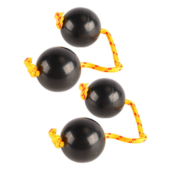 2 stk. Afrikanske rytmiske bolde Justerbar Sort Behagelig Afrikansk Shaker Rattle Ball til underholdning