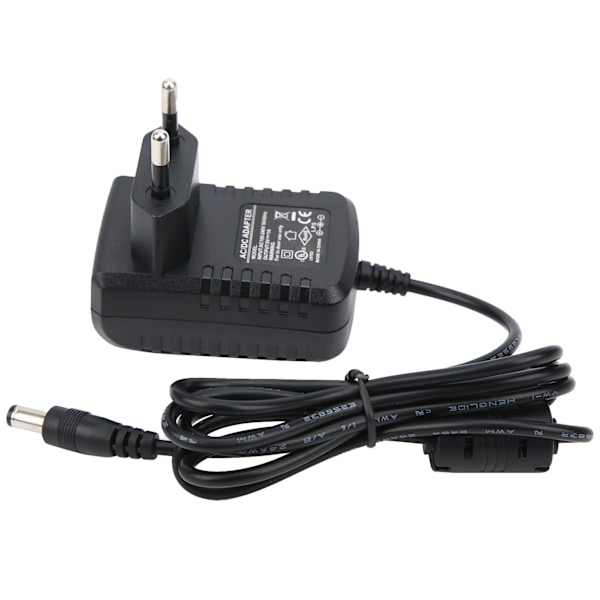 Effektpedal Strømforsyningsadapter 9V 1A til elguitar Orgel Keyboard Forstærker 100‑240VEU Stik