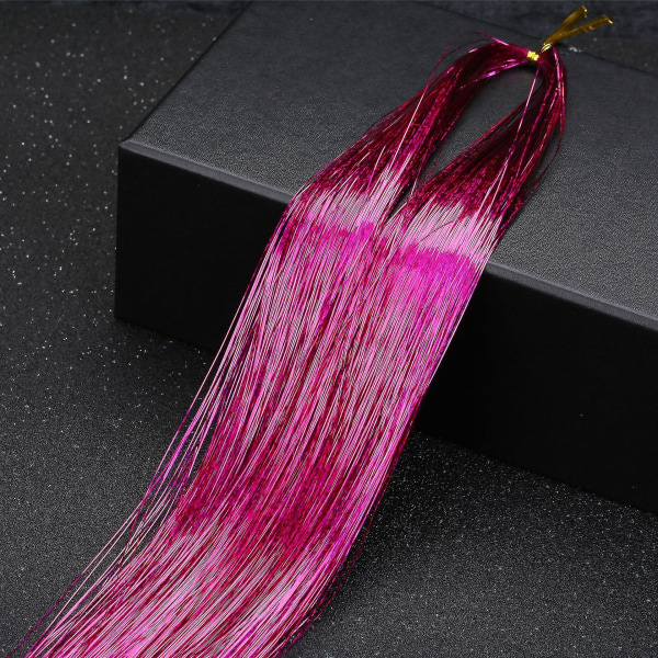 36 tums hårglitter Glittrande glitter glitter Fairy hårförlängningar Värmebeständig festhöjdpunkt Red