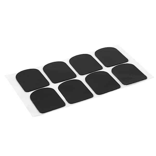 Munstycke Patch Pad Kudde för Sopran Alt Tenorsaxofon Klarinett Svart 0,5 mm Liten Oval