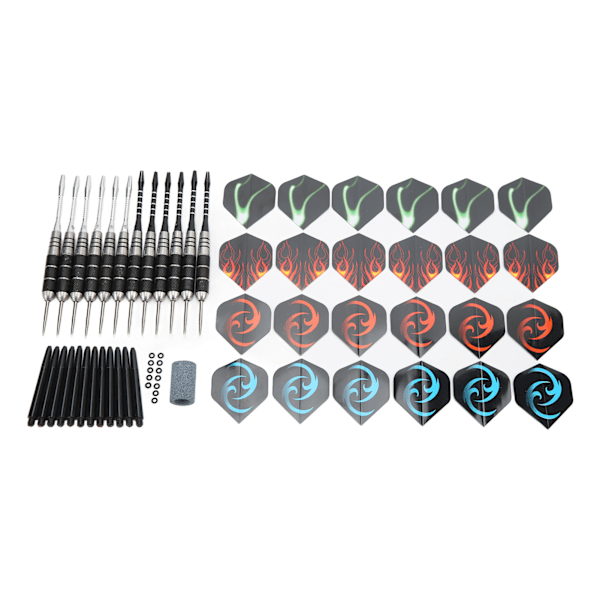 12 st Dart Set Rostfri Stålspets Utsökt Professionell Dart Kit Tillbehör för Dartspelare