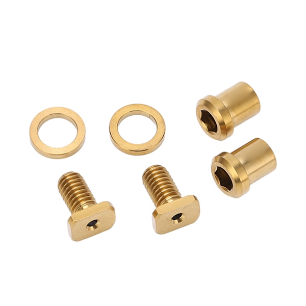 RISK 6 stk/boks Titanium Alloy Bolt Kit for Shimano Sykkel Oppgraderingsdeler Gull (6 stk/boks)