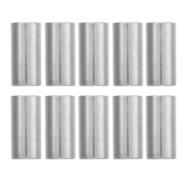 10 stk Runde koblingsmutter M8x1,25 innvendig gjenger L25mm stang koblingsmutter Rustfritt stål gjengede hylse stang