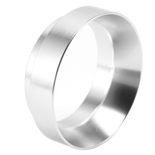 53 mm kaffedoserings trakt Aluminiumlegering Magnetisk kaffepulverdoseringsring Anti-flygende pulvermottaksring Sølv