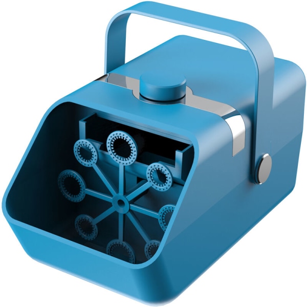 Automaattinen kuplakone kuplapuhaltimen kuplamuistin, kannettava 2 nopeutta juhliin häät syntymäpäivät ulkokäyttöön sisäkäyttöön, malli: sininen