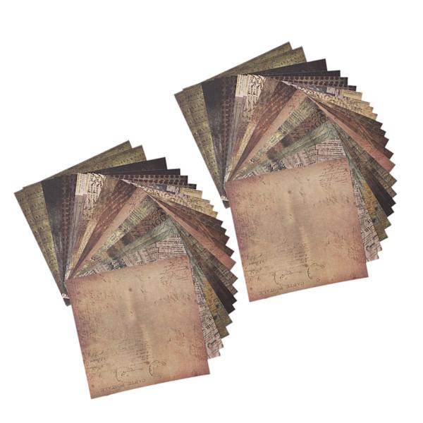 48 ark DIY Scrapbook-paperi Album Scrapbook Kuviot Onnittelukortti Jätepaperi Korttikoristelija