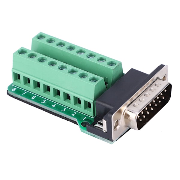 2 stk DB15-G2-00 DB15 til terminalblokk hannkontakt Nittende tanntype