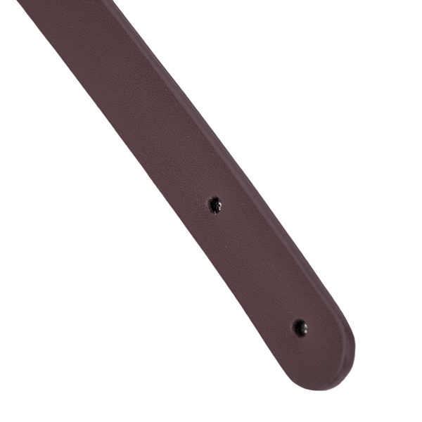 2 stk Veske Håndrem Split Skinn DIY Håndlaget Håndveskedeler med 8 Sett Lys Gull Nittsett (Brun)