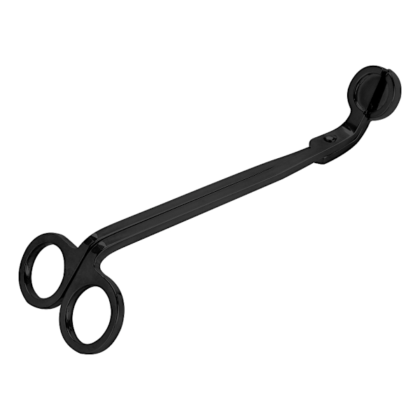 1 stk Modebelægning Rustfrit Stål Lys Hjerte Clip Wick Trimmer Saks Værktøj (Sort)