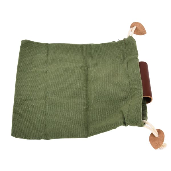 Lädercanvas foderpåse Bälte fruktplockningsväska Kompatibel med campingfruktinsamling Army Green
