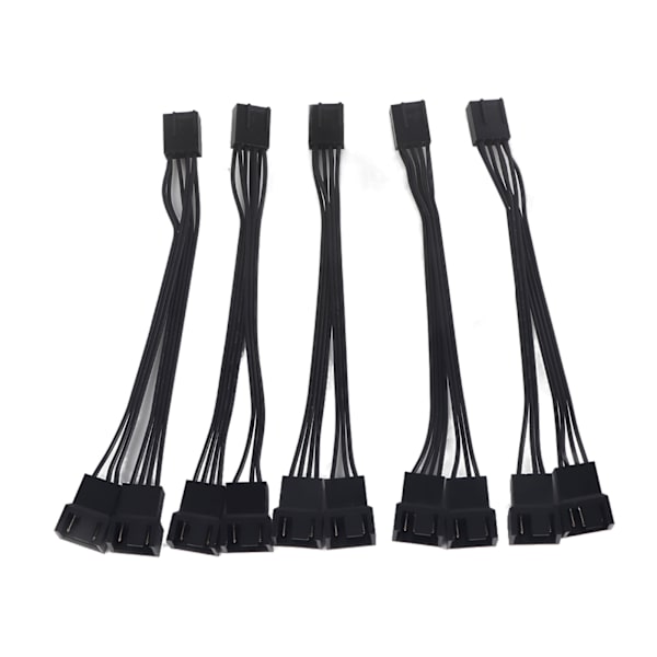 5 kpl Tuuletinjatkokaapeli johto 1-2 4-napainen liitin Splitter Adapter Virransyöttömuunnin