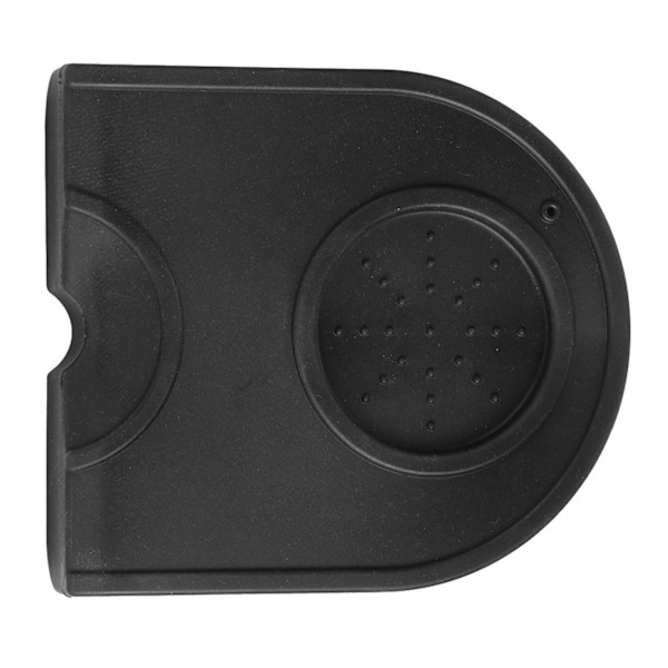 Svart Multifunktion Tjocka Anti-sladd Kaffe Tamper Hållare Silikon Pad Mat (svart)