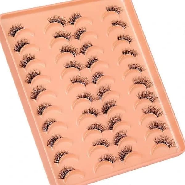 False Eyelashes, Mink Eyelashes, Fluffy 3D Faux Mink Cat Eye Lashes, TH