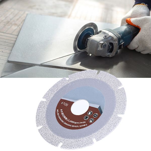 100 mm 60 mesh diamanter sågblad skärande slipskiva för keramiska plattor marmorsten