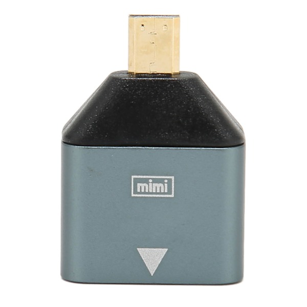 HD hun til mikro HD-adapter Aluminiumlegering Plug and Play 4K-understøttet Micro HD til HD-konverter til stationær bærbar computer