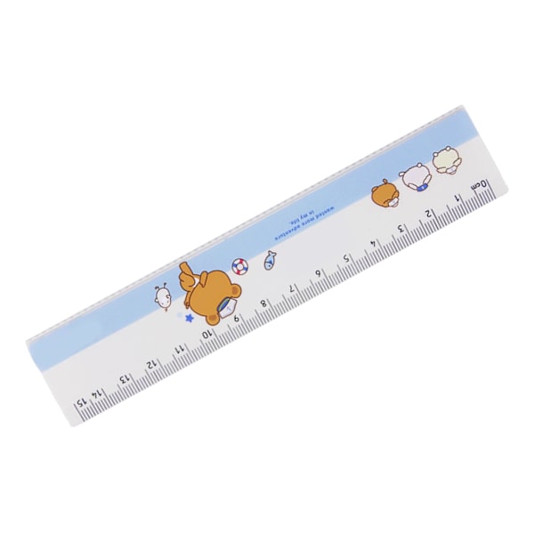 15 cm muoviviivain Piirretty kuvio Aaltomainen reuna Suora viivain oppilaille Lapset Koulutoimisto Mittaus