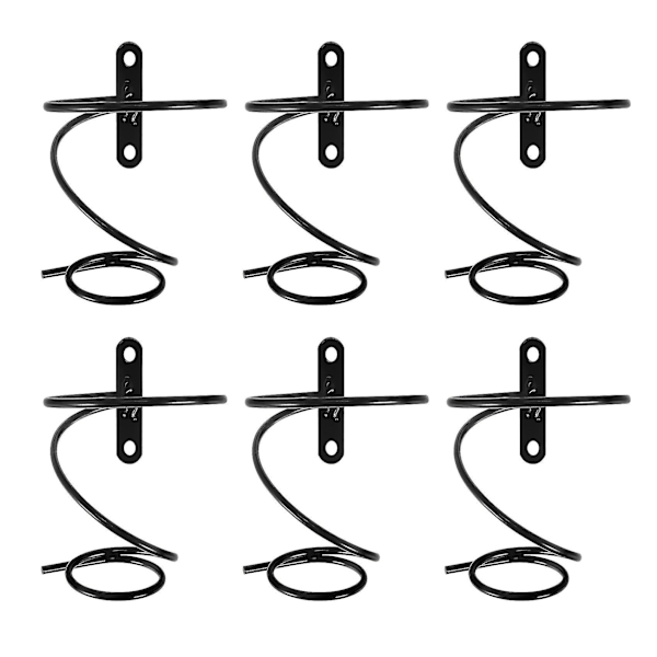 6 Pack Wall Mounted Metal Wine Racks