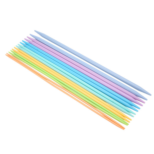 14 st dubbla nålar Bekväm ergonomisk design Plastmaterial Olika färger dubbla nålar set