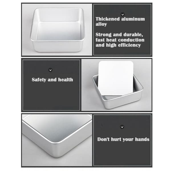 Kakeform med avtakbar bunn 6 tommer Aluminiumlegering Form Baking Chiffonkake Mousseform