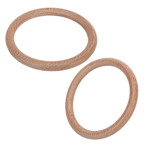 10 stk Trekanter Naturlig ådring polert Glatt Behagelig Touch Craft Trekanthengsel 10cm/3.9in