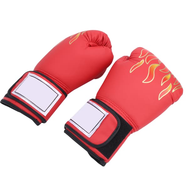1 Par Universal Boxningshandskar PU-Läder Sandsäck Sanda Muay Thai Träningstillbehör Röd