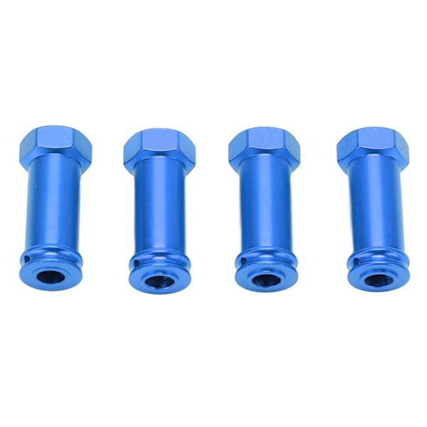 4 st 12mm Hjulhexnav Adaptrar Aluminiumlegering 30mm Förlängning Längre Kombinator för TRAXXAS Slash 2WD 1/10 RC Bil Blå