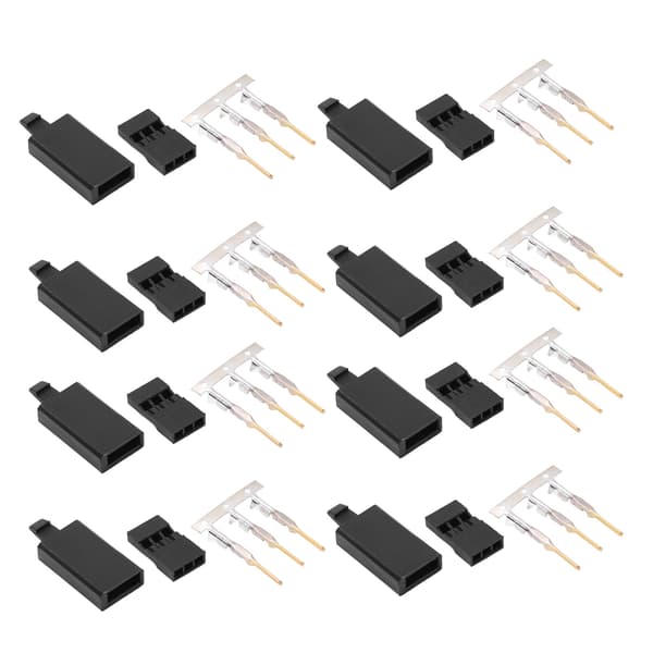 【NX】100 sæt RC Servo Stik Sæt 3 Pin Hus JST Stik Header 11.041 med Krog til Modelfly