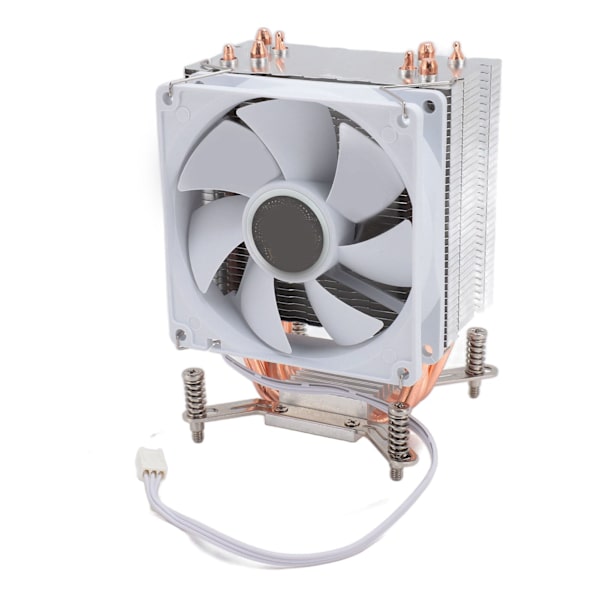 CPU kylfläkt 3.54in 4 värmerör 3pin 12VDC 2000RPM Hydraullager CPU luftkylare för moderkort med bakplatta