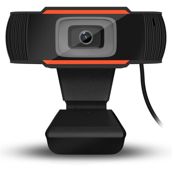 High Definition 1080p USB Webcam Computerkamera med mikrofon til online livestreaming af videoopkald, konferencer, spil, Model: Sort