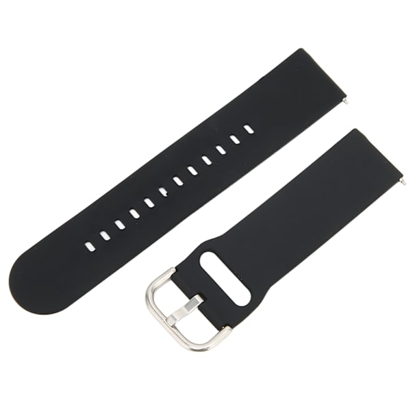 22 mm bløde silikonebånd til Huawei Watch 3/GT 3/2 Justerbart silikonearmbånd Sort