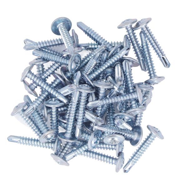 50 kpl Pyöreäpääiset itseporautuvat ruuvit 4,2x25mm sinkitty teräs porausruuvit huonekalujen korjauslevyyn
