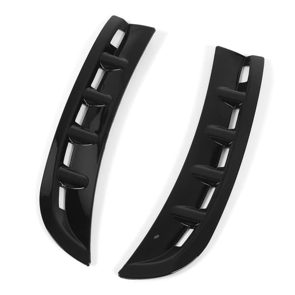 1 par frontfanger sideventil venstre og høyre Canards Splitter Protector erstatning for Benz CLS-klasse C257 AMG-Line glanssvart