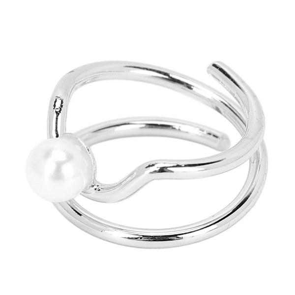 Pearl Finger Nail Knuckle Rings Snygga och enkla koppar Fingertop Smycken för kvinnor Girls3052 Vitguld