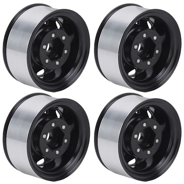 4 kpl 1,55 tuuman RC-vanteet Universal RC-vanteet Axial AX90069 Crawlers Black