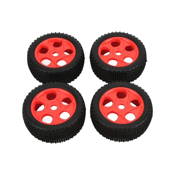 【NX】4st RC Bil Gummidäck Fälgset för 1/8 1/10 Fjärrkontroll Bil Svampfoder Däck