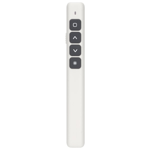 Presentation Clicker Integrerad magnetisk design Ergonomisk stabil Fjärrkontroll Sida Vridning Penna för möte Undervisning Vit