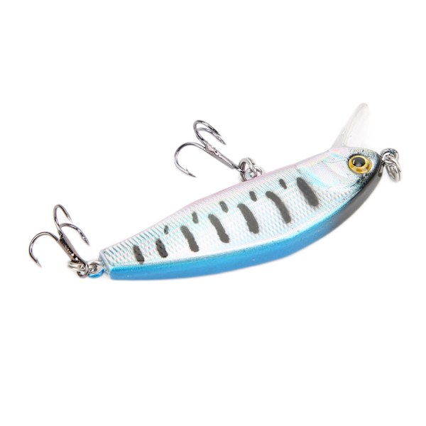 Fiskedrag Mini Deep Diving 3D Ögon Minnow Fiskedrag Crankbaits för Sötvattensfiske 3#