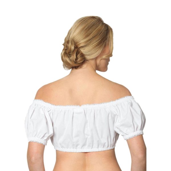 Elegantti Musta Pitsi Dirndl-Paita Oktoberfestiin Naisille Hopea Valkoinen M