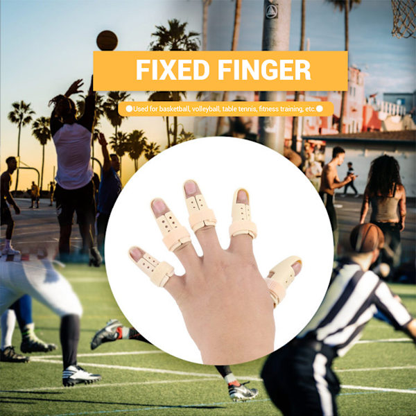 10 st Finger Splint Mallet Finger Support Splint Justerbar 5 Size Plast Finger Support Protector