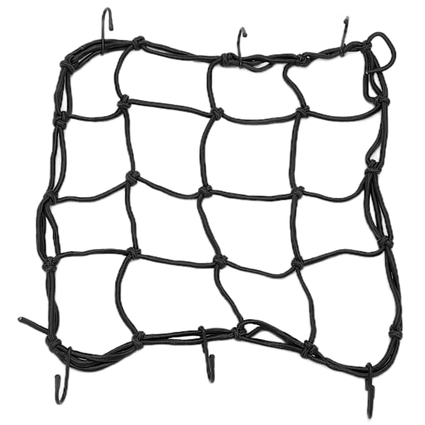Cargo Net Nylon Robust Elastisk Bagagenet med Kroge til Vej Mountain Cykler Motorcykler Elektriske Køretøjer Sort