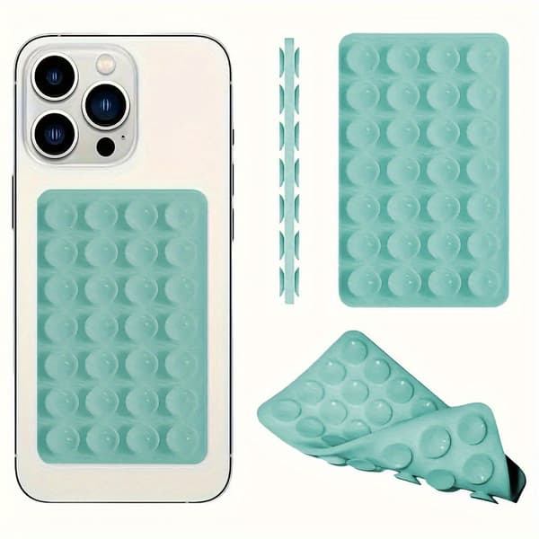 Dobbeltsidet silikone sugekop biltelefonholder til iPhone/Android[NX] Black
