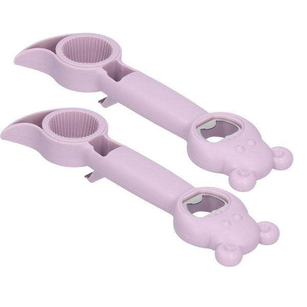 2st 4-i-1 burköppnare Universal Portable Manual Dryckesflasköppnare Lila