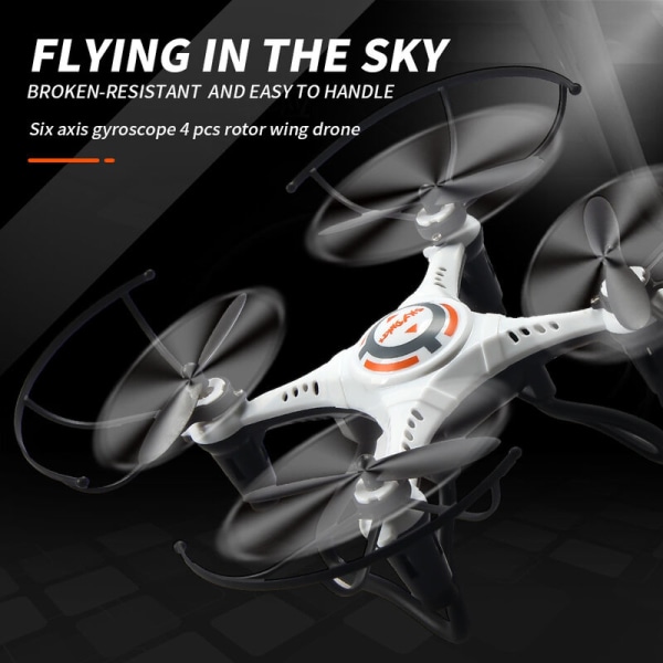 JX815-2 RC Mini Drone lapsille 2.4G 4CH RC Quadcopter Lelu Headless Mode 360 ​​Degree Flip aloittelijoille 2 akkua, malli: musta 2 paristoa