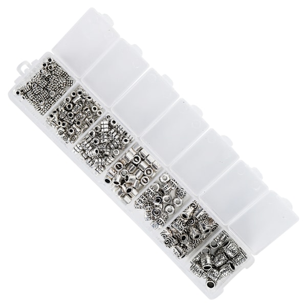 260 st Spacer Bead Metal Accessory Kit Set Pack för DIY Craft Armband Smycken